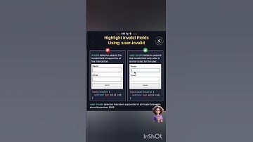 Совет по CSS 💡:user-invalid #css #javascript #react #coding #frontendcourse #html
