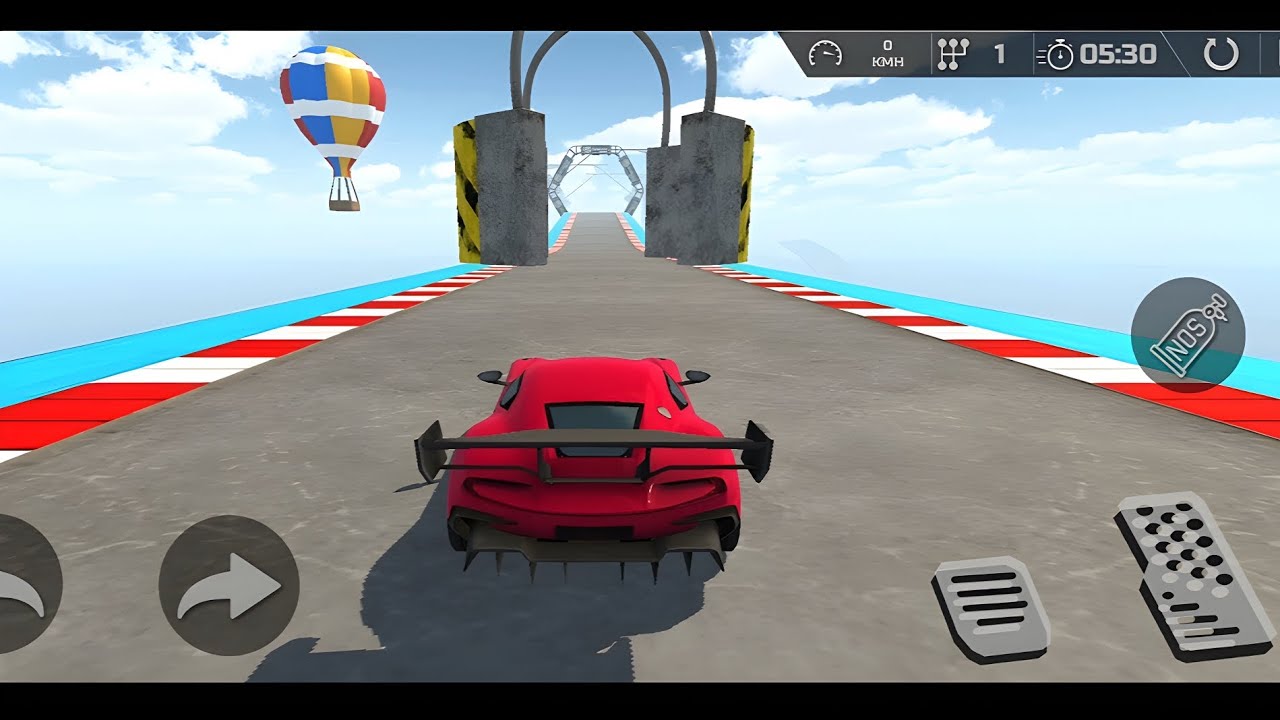 SKY HIGH MEGA RAMP CAR STUNT CHALLENGE!