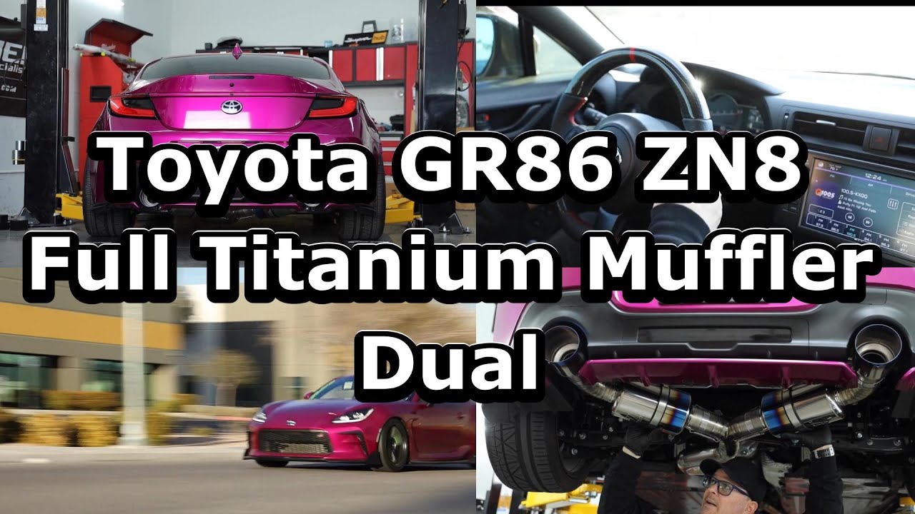 Toyota GR86 ZN8 -- R.S.E./ TOMEIUSA Full Titanium Muffler Type-D