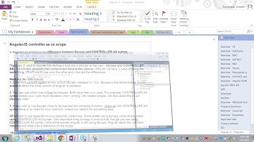 AngularJS Controller Vs Scope