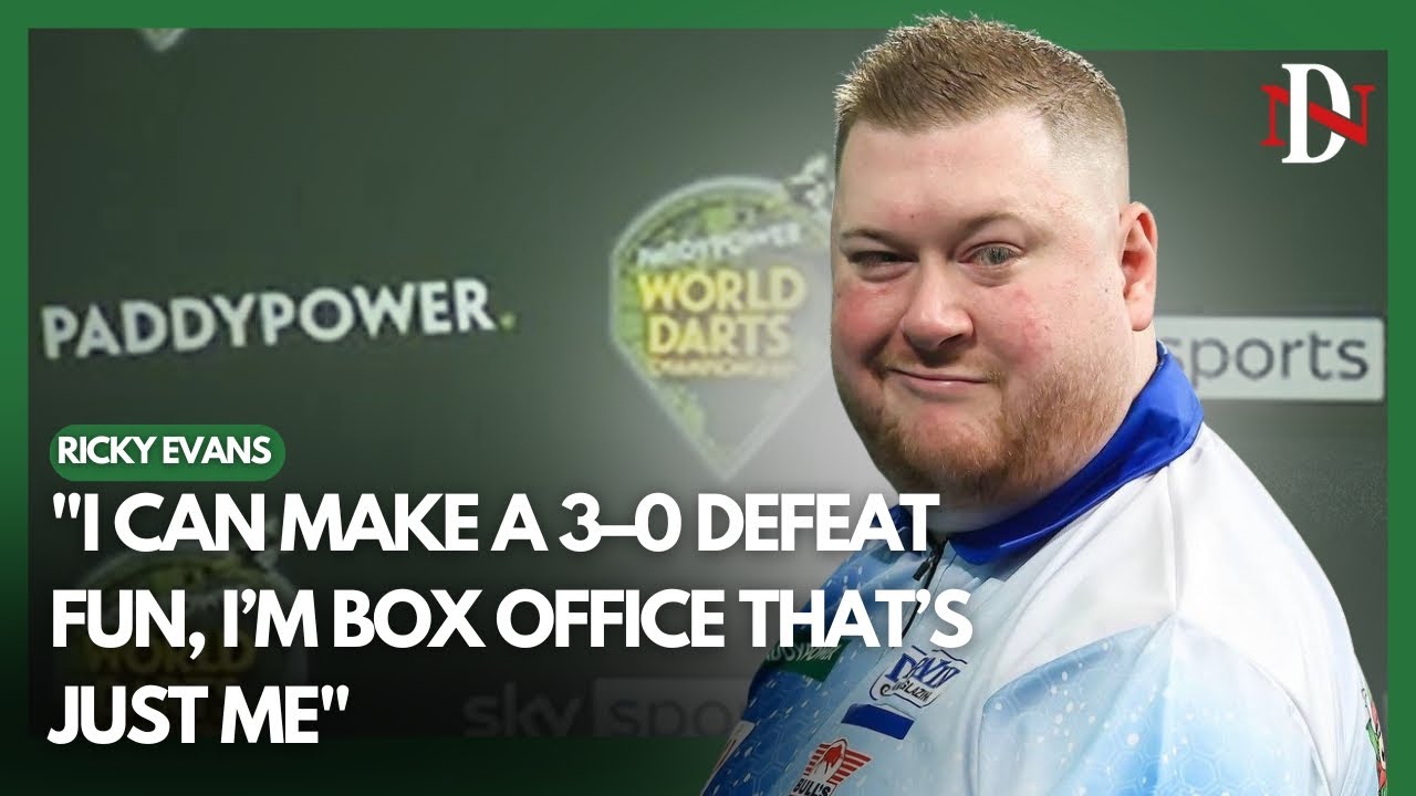 “I can make a 3–0 defeat fun, I’m box office that’s just me” – Ricky Evans dumps out Wade