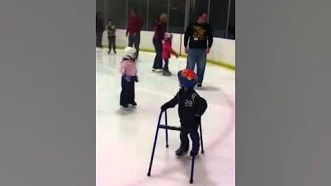 Liam's first time skating