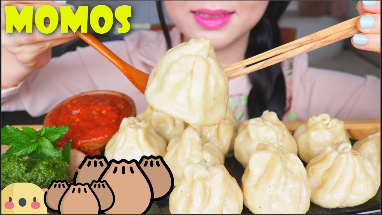 ASMR MOMOS 🥟| NEPALI STYLE | DUMPLING EATING SOUNDS | NO TALKING