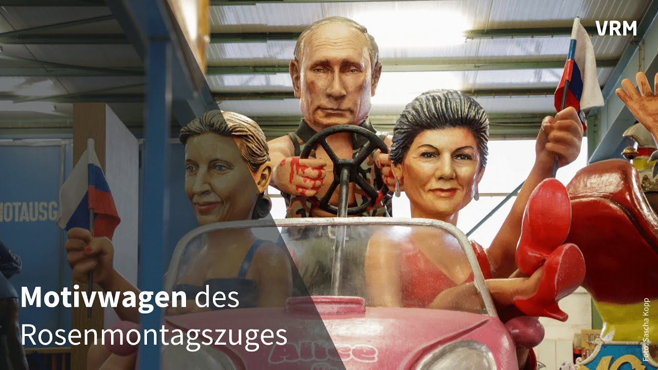 Das sind die Motivwagen des Mainzer Rosenmontagszuges