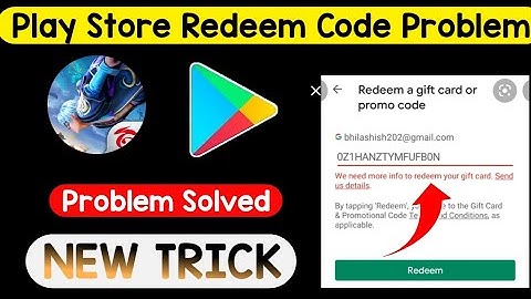 We need more info to redeem your gift card problem solved | Redeem code problem Kaise solve Karen
