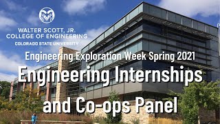 CSU EEW Spring 2021 - Internships and Co-ops