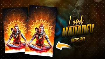 New Mahakal Status Video Editing 2025 | Mahadev Reels Video Editing in vn app