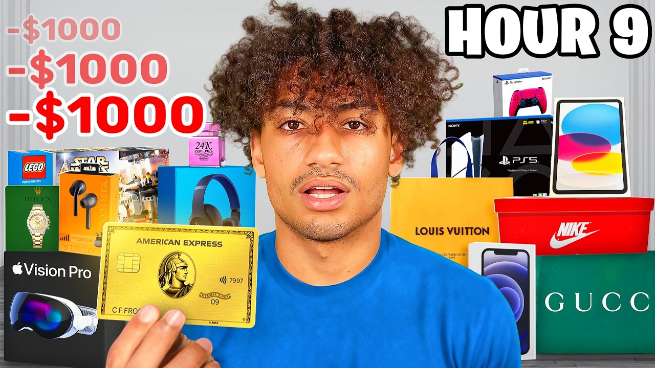 I Spent $1,000 Every Hour For 24 Hours!