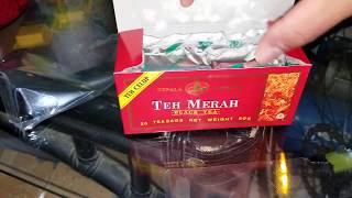 MURAH TEH MERAH BUBUK KEPALA DJENGGOT HERBAL-100 GRAM