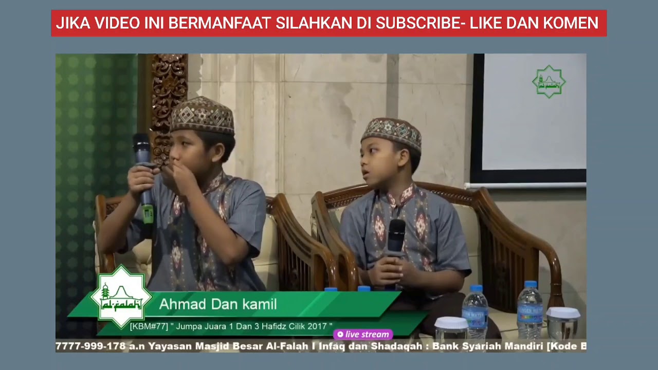AHMAD DAN KAMIL HAFIZ AL-QURAN  30 JUZ | UJI HAFALAN AHMAD DAN KAMIL | TERBARU 2021