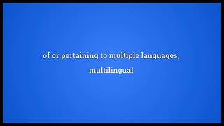 Polylingual Meaning | Wordogram