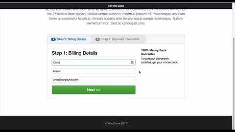 WooCommerce Checkout Page - Two Step Template