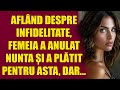 Aflând despre infidelitate, femeia a anulat nunta și a plătit pentru asta, dar...