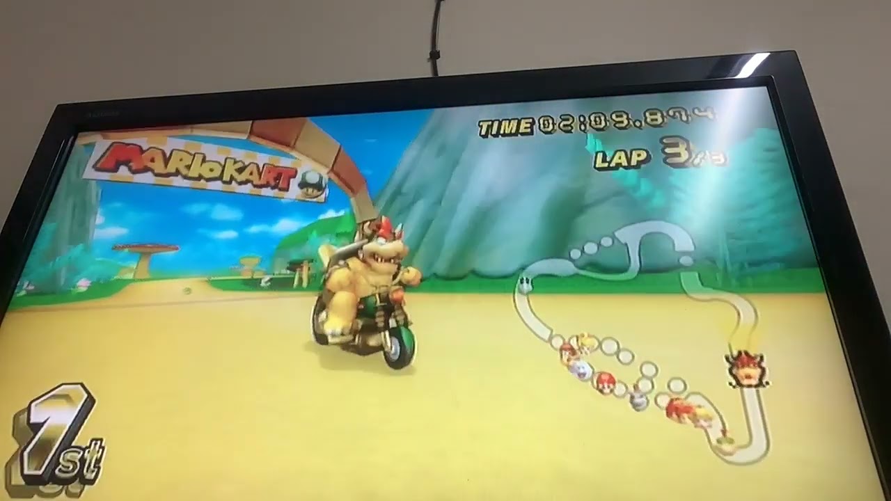 Mario Kart Wii 150CC Mushroom Cup Bowser (Wario Bike)