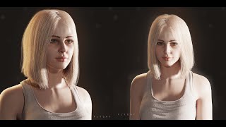 Blender 3.0 - 3D Girl Portrait -  Character Time-lapse - Cycles rendered