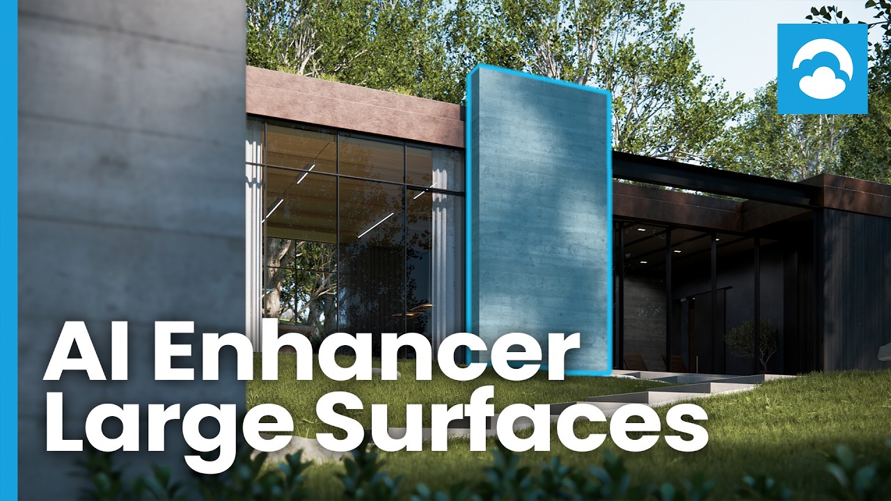 Улучшение больших архитектурных поверхностей с помощью ИИ.