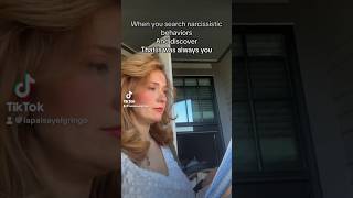 When you search for narcissistic behavior and discover it was always you #funny