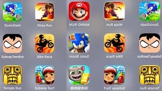 Sonic Dash,Ninja Kid Run,Angry Grand Run,Fun Pet Run,Temple Run,Bike Race,Subway Surfer,Tom Gold Run screenshot 1