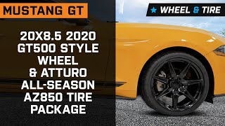 2015-2023 Mustang Gt 20x8.5 2020 Gt500 Style Wheel & Atturo All-season Az850 Tire Package Review