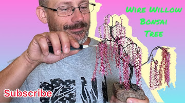 Making a Wire Bonsai Tree!! #2 Weeping Willow!!