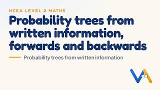 Full Probability trees from written information, forwards and backwards | NCEA Level 2 Maths (AS 91267) Guide