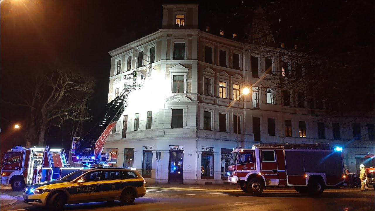 Brand in Abstellkammer löst Großeinsatz für Rettungsdienst & Feuerwehr aus in Görlitz