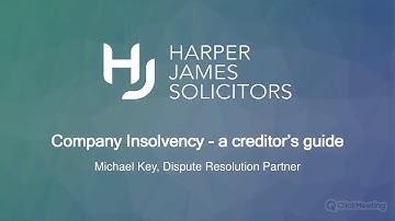 Company Insolvency: A creditor