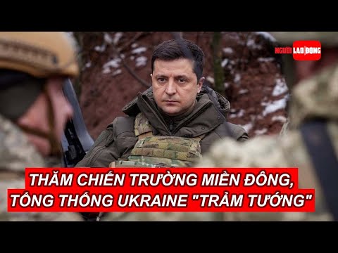 Video Thăm chiến trường miền Đông, Tổng thống Ukraine 