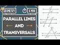 PARALLEL LINES AND TRANSVERSALS Find The Angle Measure Geometry Online Lesson