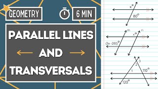 PARALLEL LINES AND TRANSVERSALS | Find the Angle Measure | Geometry Online Lesson screenshot 4