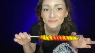 ASMR Lick a LolliPop 🫶ASMR Mouth sounds 🫦 Sticky sounds👅