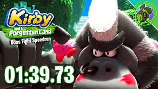 Gorimondo Kirby Boss Any% Speedrun in 1:39 | Solo No Ability Wild Mode