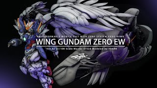 【SDARK】MG1/100 WING GUNDAM ZERO EW Ver.KA飞翼零式EW +运输装置还原！Gundam Custom Build ウイングガンダムゼロ（EW）XXXG-00W0