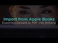 Export PDF files from Apple Books into OnSong