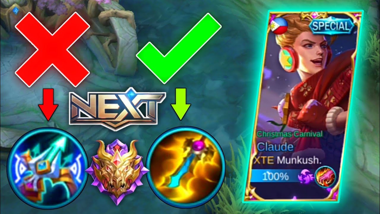 CLAUDE BEST BUILD 2020 - 95% WINRATE | Top 1 Global Claude Build | Claude Gameplay | MLBB
