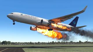 🔴 Boeing 767-300 REAL BIRD STRIKE | Emergency Landing at St. Maarten (Beach Overrun) | X‑Plane 11 🔴 Boeing 767-300 REAL BIRD STRIKE | Emergency Landing at St. Maarten (Beach Overrun) | X‑Plane 11