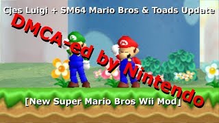 Dmca-Ed By Nintendo Cjes Luigi Sm64 Mario Bros & Toads Update Nsmbw Mod Happy News Years