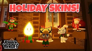 Best CHRISTMAS Skin for EVERY Tower! Tower Heroes Roblox