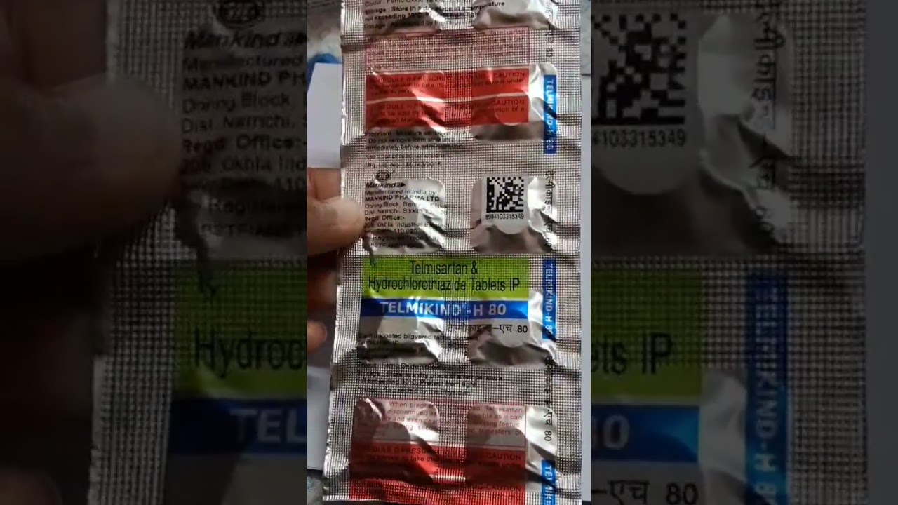 TELMIKIND H 80 TABLET | TELMISARTAN TABLET | MEDICIN
