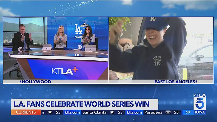 Dodgers fans celebrate World Series win