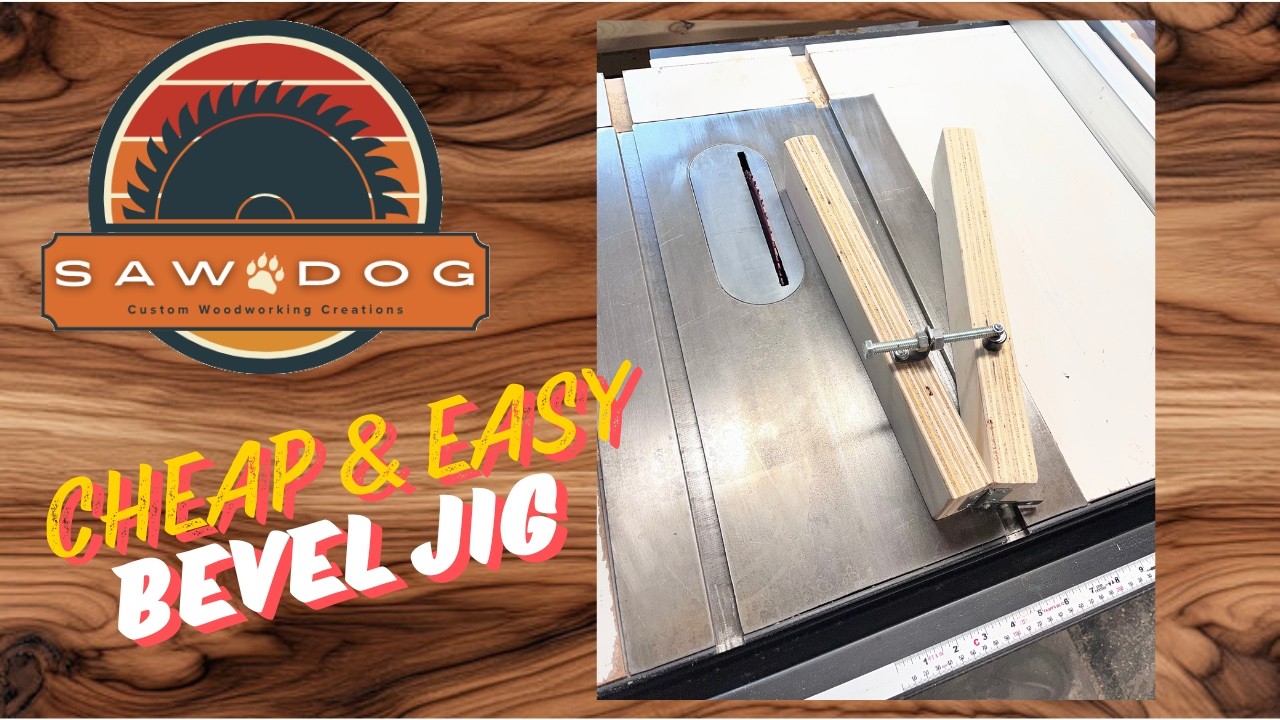 How to Cut Tapered Legs Safely | DIY Table Saw Bevel Jig - YouTube
