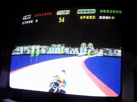 Hang On Arcade Game 1985 Sega Ent In Action 