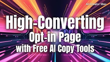 Maak een goed converterende opt-inpagina met gratis AI-kopieertools
