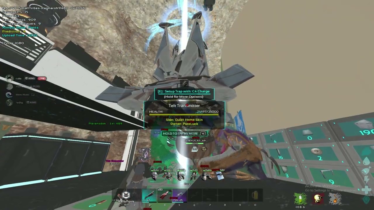 Meshing FAT Ragnarok Rathole Insane LOOT | Ark Official Small Tribes Ascended