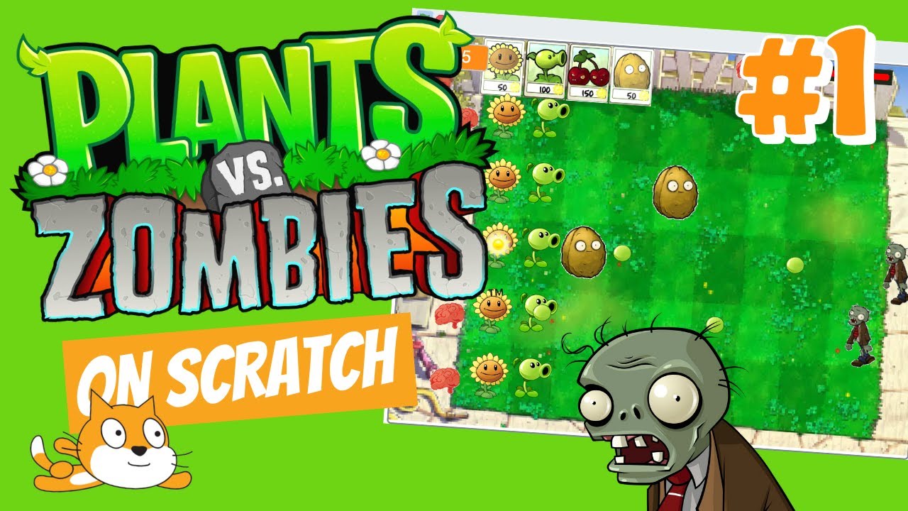 How to make a game Plants vs Zombies in Scratch 3.0 Part 1 