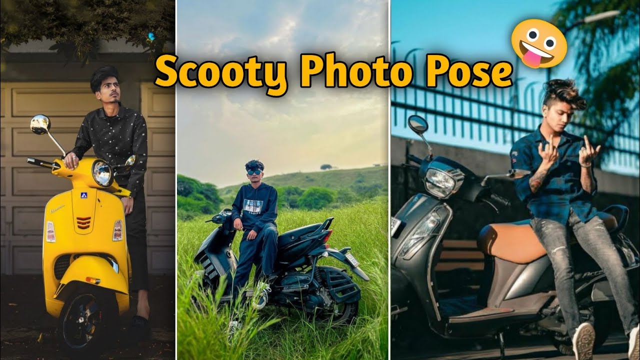 Scooty Photo Pose For Boys | Bike Photography | How To Poses With