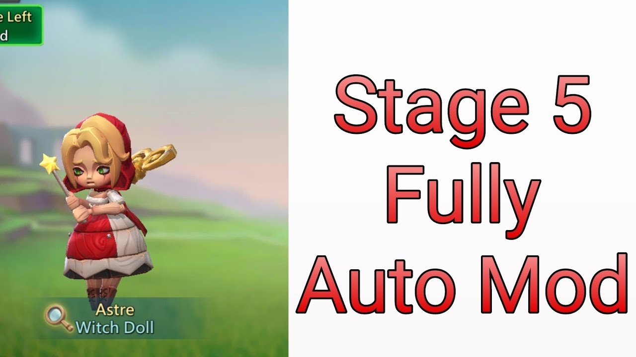 Lords Mobile: Limited Challenge Witch Doll Astre Stage 5 Fully Auto Mode
