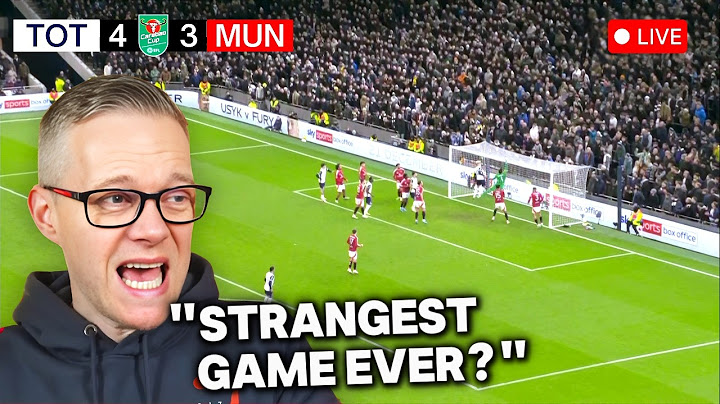 Manchester United vs Tottenham Watchalong Mark Goldbridge