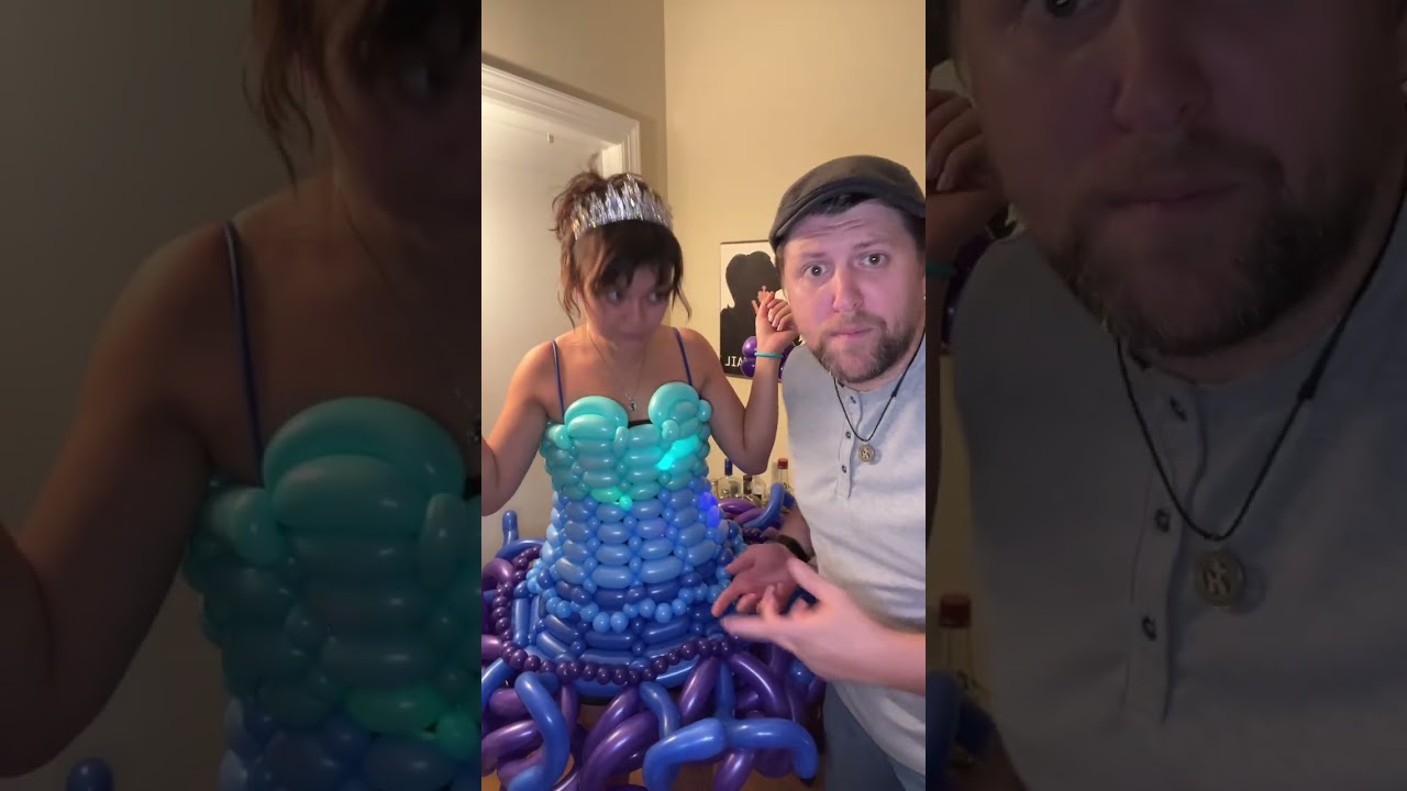 Have you ever seen someone wearing a balloon dress in person before???? 
