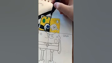 Drawing SpongeBob in 4 different styles with Posca Markers part 2